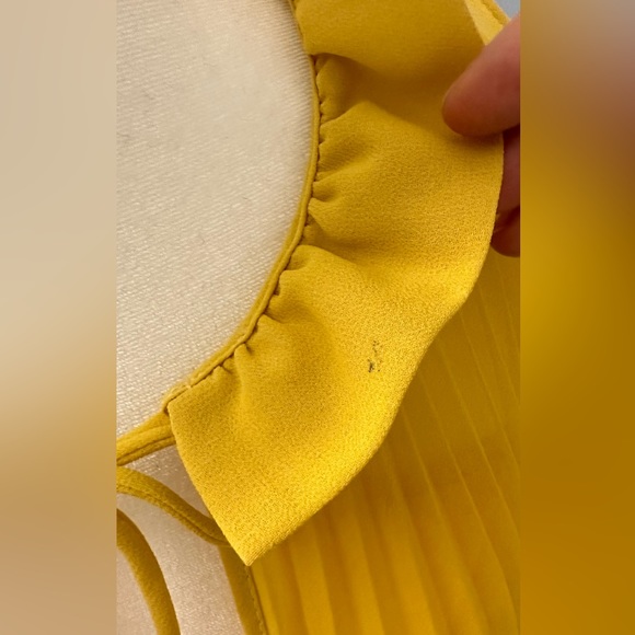 Pennyblack pleated yellow tank top with separate lining - Picture 5 of 14
